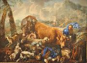 Giovanni Benedetto Castiglione Noahs Sacrifice after the Deluge oil painting on canvas